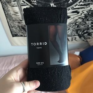 Brand new glitter tights from Torrid